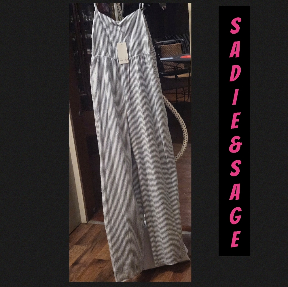 Sadie & Sage Thinstriped Jumpsuit